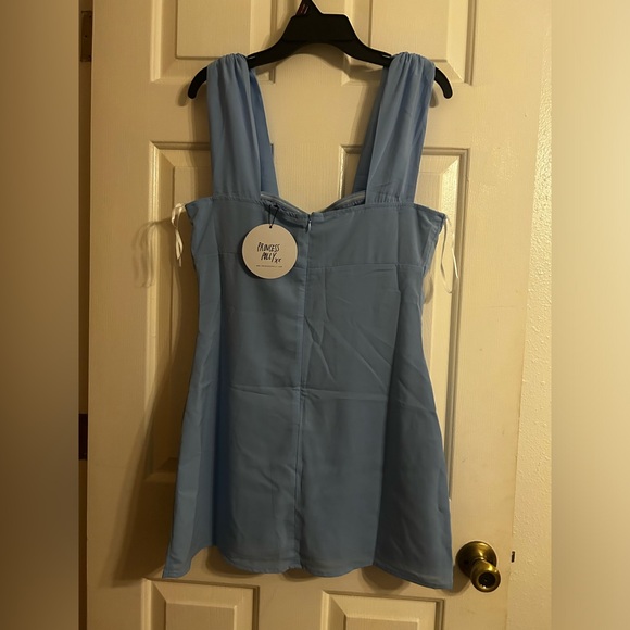 NWT Princess Polly Mahalia Mini Dress Blue - Picture 3 of 7